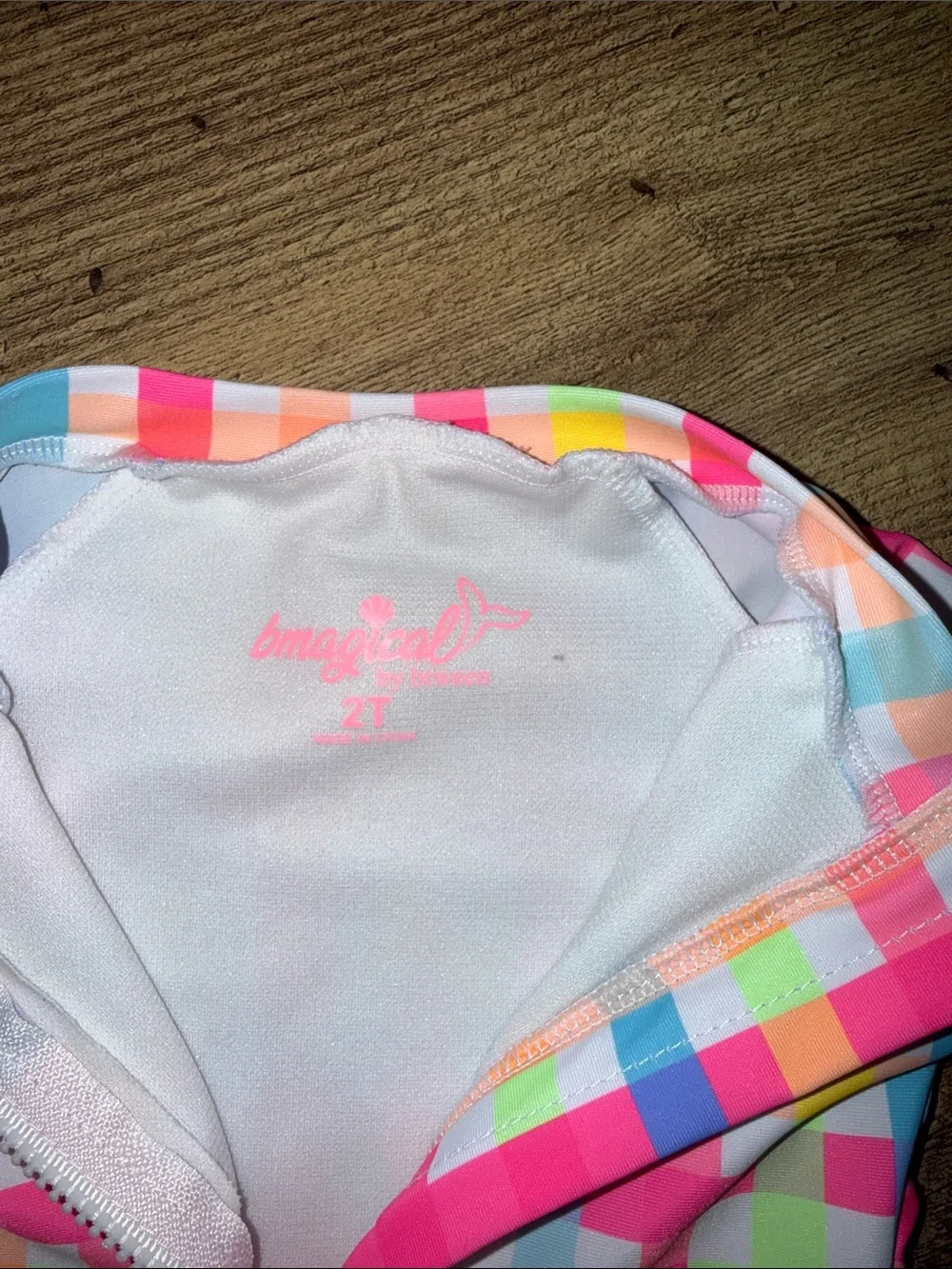 Kids Long Sleeve One-Piece Swimsuit - Bright Multi Colors